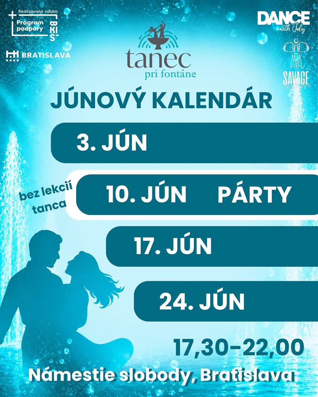Dance at the fountain - Latin party